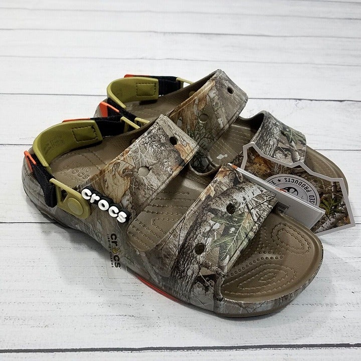 Crocs Classic All Terrain Sandals Mens Size 8 (Womens 10) Realtree Edge Camo