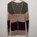 Free People color block stripe cardigan sweater size medium