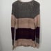 Free People color block stripe cardigan sweater size medium