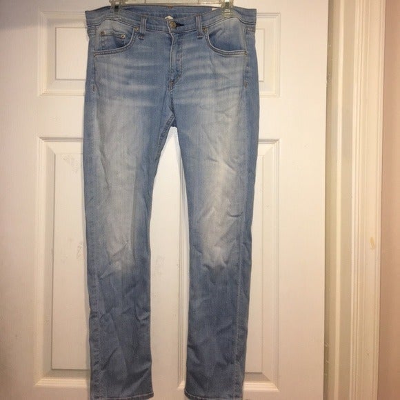 Rag & Bone Jean Light Wash Stretch Capri