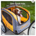 Schwinn Rascal Bike Pet Trailer, For Small and Large Dogs, Folding Frame Carrier