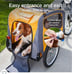Schwinn Rascal Bike Pet Trailer, For Small and Large Dogs, Folding Frame Carrier