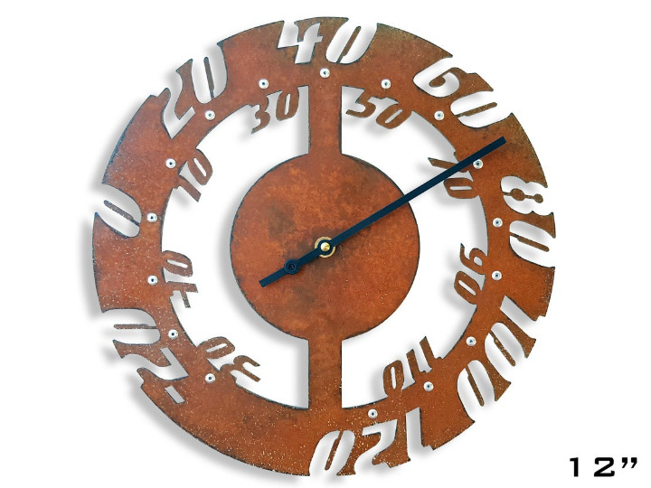 Outdoor Thermometer / Rustic Metal Art