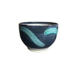 Artisan Pottery Ceramic Nesting Bowls Set Blue Turquoise 1987 Southwestern EUC