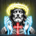 BEAUTIFUL JESUS NEON LED LIGHT SIGN WITH DIMMER