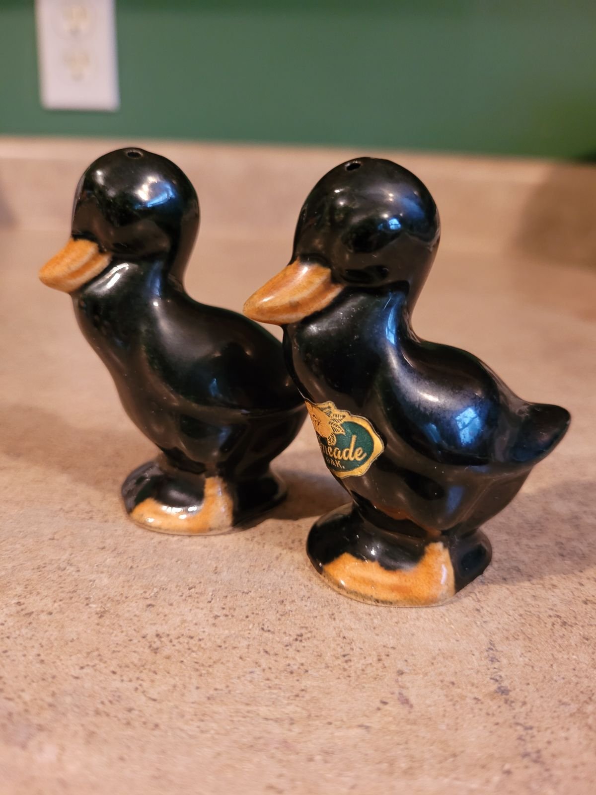 Vintage Rosemeade Salt And Pepper Shakers