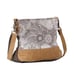 Myra Bag Handmade Saplings Shoulder Bag Upcycled Canvas & Cowhide Leather