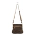 Myra Bag Handmade Saplings Shoulder Bag Upcycled Canvas & Cowhide Leather