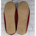 G.H. Bass & Co. Burgundy Suede Bow Faux Fur Lined Moccasin Slippers