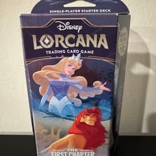 DISNEY Lorcana Starter Deck Sapphire/Steel W/ Booster Pack Factory Sealed