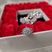 *BIG SALE* Real Moissanite Wedding Ring and band set size 6