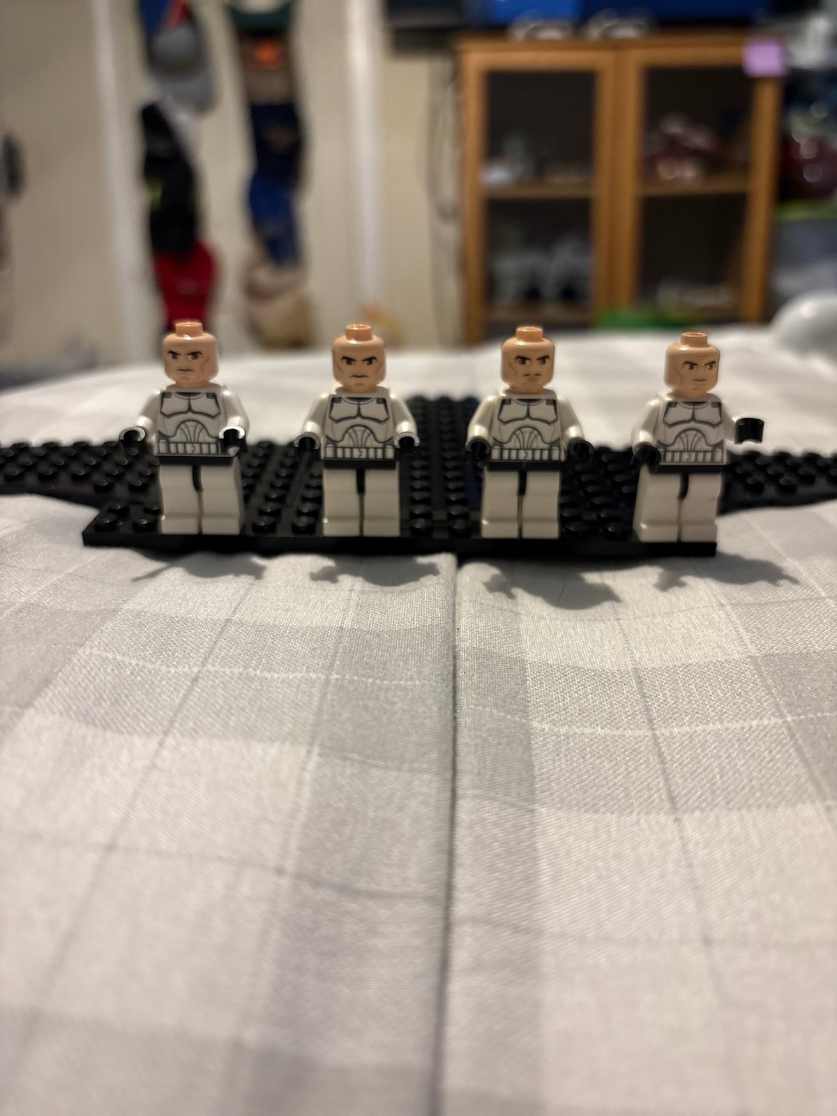 4 Lego Clone Troopers with custom helmets