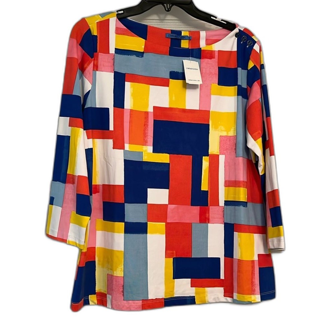 J. MCLAUGHLIN Wavesong Top Abstract Tile Size XL
