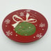 Pier 1 Decorations Christmas Red Green Ornament Salad Dessert Plates HTF