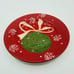 Pier 1 Decorations Christmas Red Green Ornament Salad Dessert Plates HTF