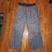 Lands End Womens 10 petite Linen Pants Pull on Wide Leg Coastal Resort Beach