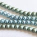 Vintage Estate Unsigned Miriam Haskel AB Rhinestone Floral Pearl Bead Necklace