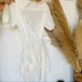 NEW ANTHROPOLOGIE MABLE White Tiered Ruffle Lace VNeck Wrap Tie Mini Dress L