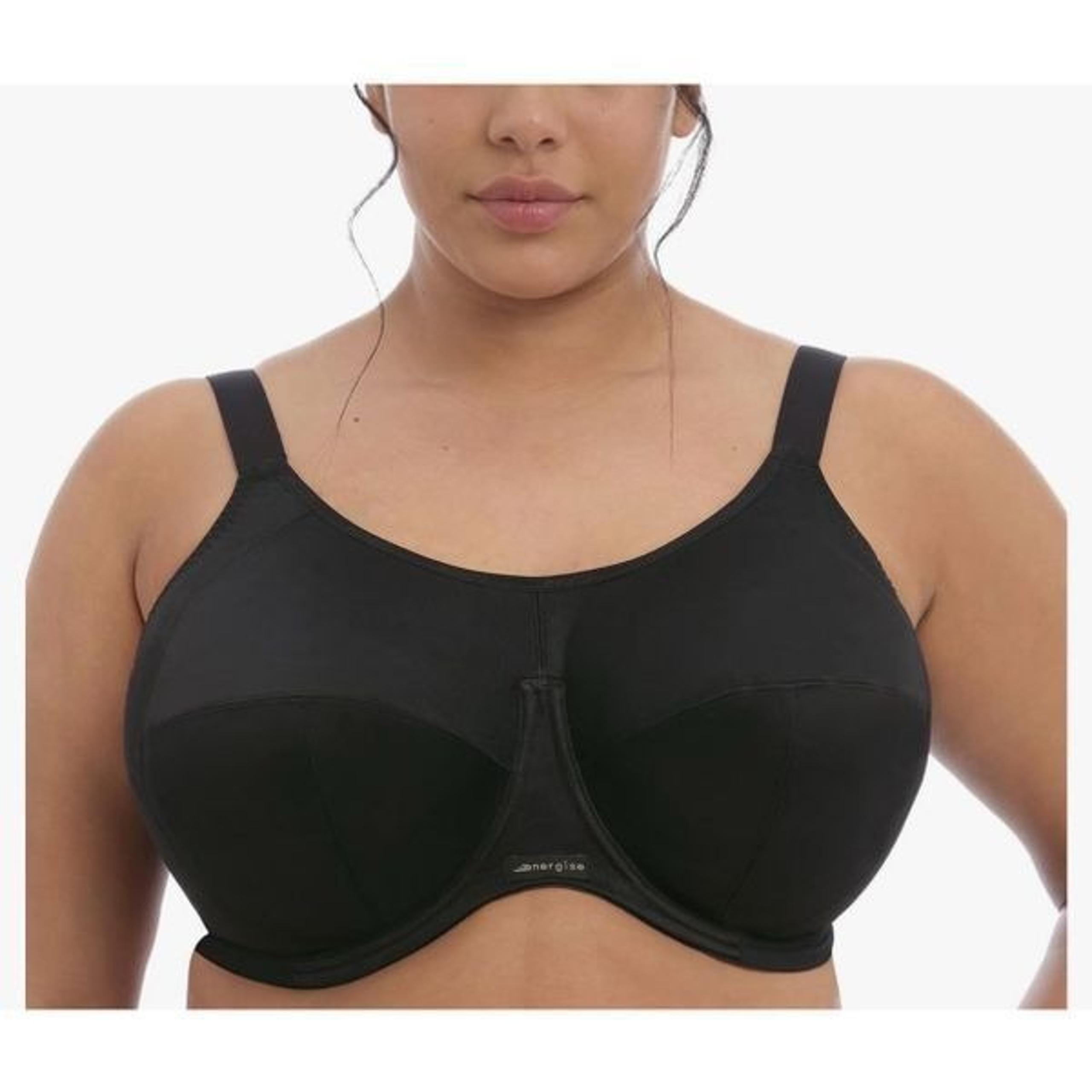 Elomi bra NWT size 40M black Energise underwire sports bra