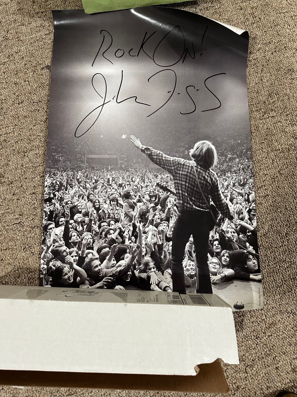 JOHN FOGERTY SIGNED AUTOGRAPH 18X27 CONCERT POSTER - CREEDENCE CLEARWATER