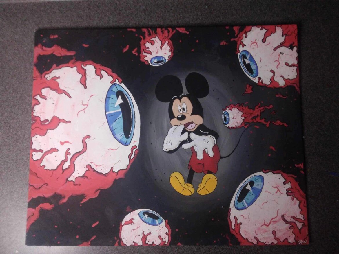Mickey Mouse painting