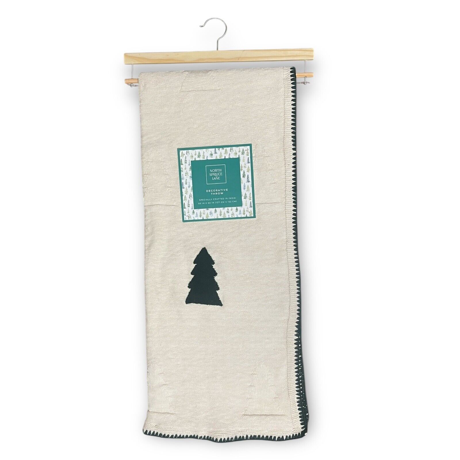 North Spruce Lane Christmas Holiday Throw 100% Cotton High Quality NWT