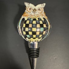 Mackenzie Childs Owl Bottle Stopper No Box
