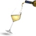 Layla White Wine Glasses, Set of 4 Italian Glasses, 13.5 oz Clear