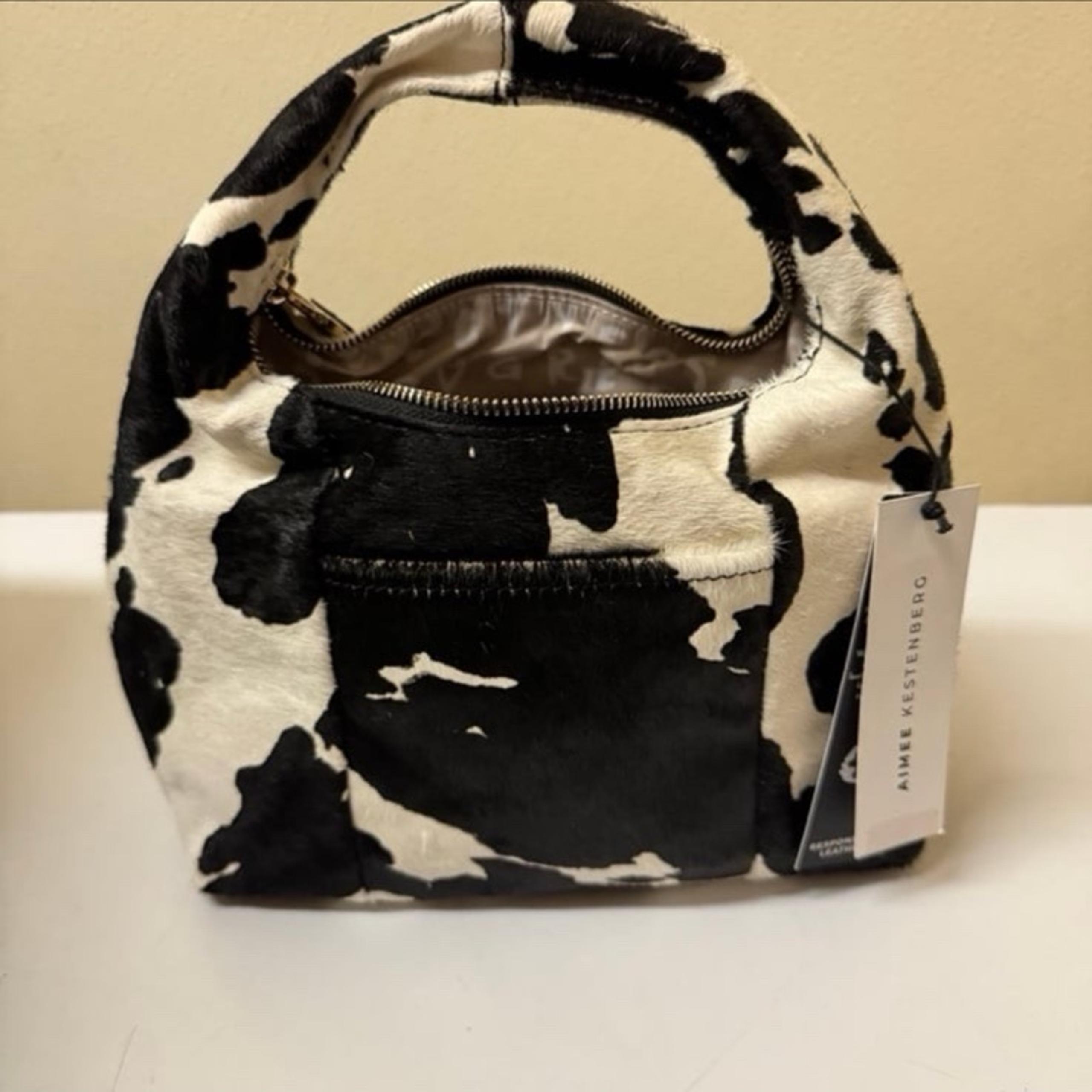 Aimee Kestenberg Cow Print Leather Handbag