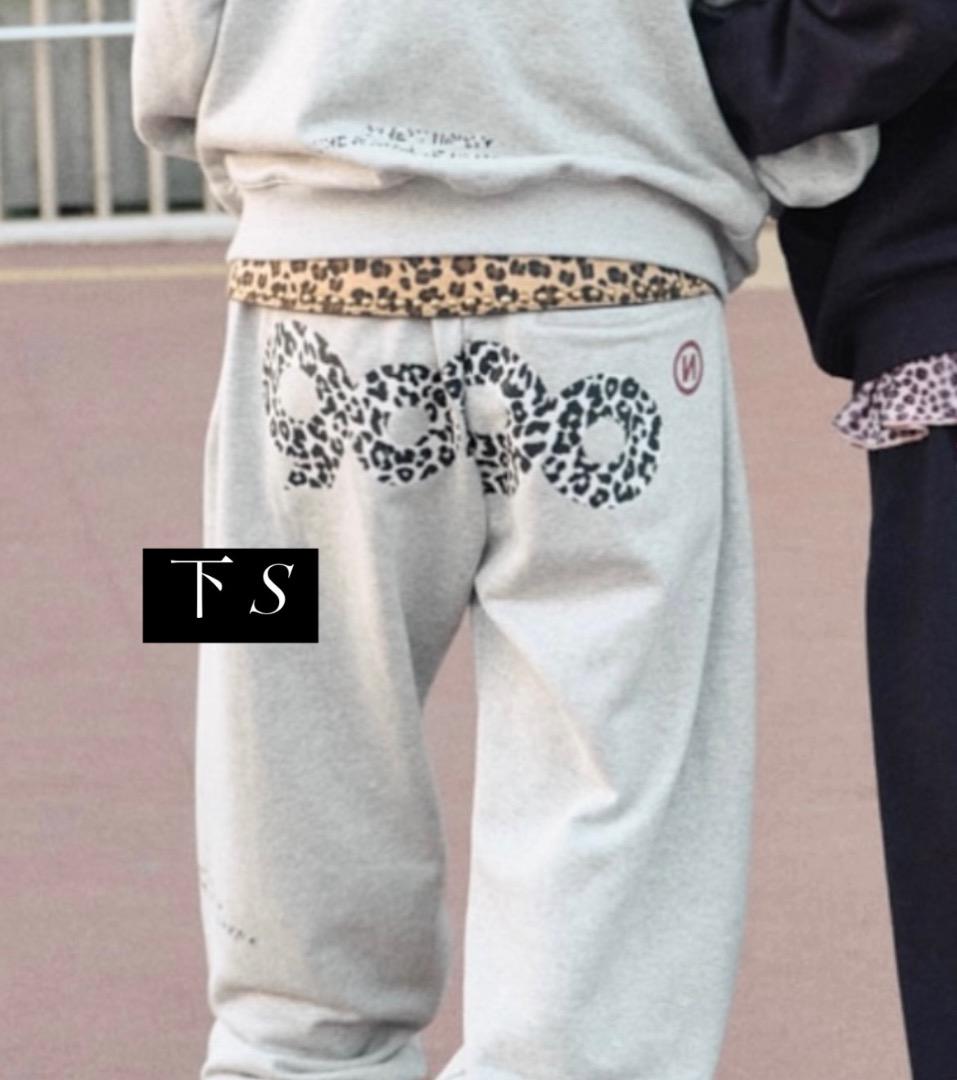 限定お買い得商品 Sweat Logo 90 Pant Leopard Black Gray S 陸上用パンツ