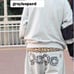 90 Logo Sweat Pant S Gray Black Leopard