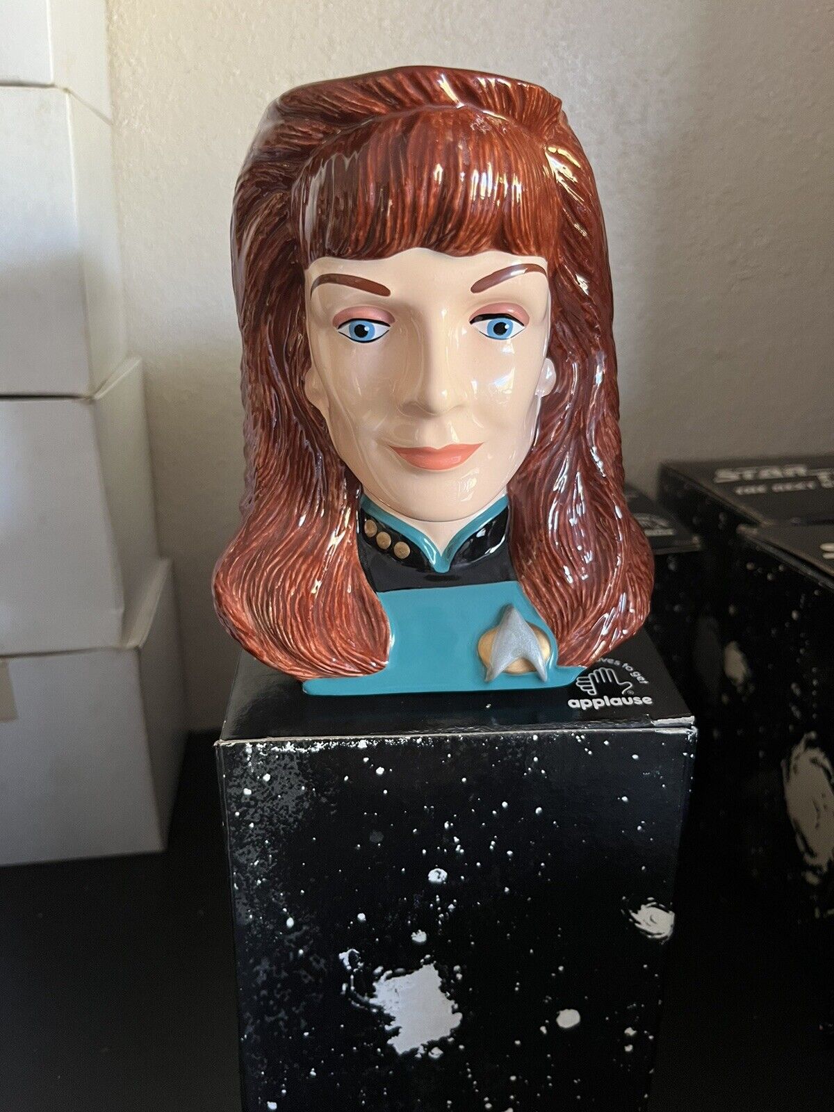 1995 Star Trek Next Generation Doctor Dr. Beverly Crusher Mug by Applause