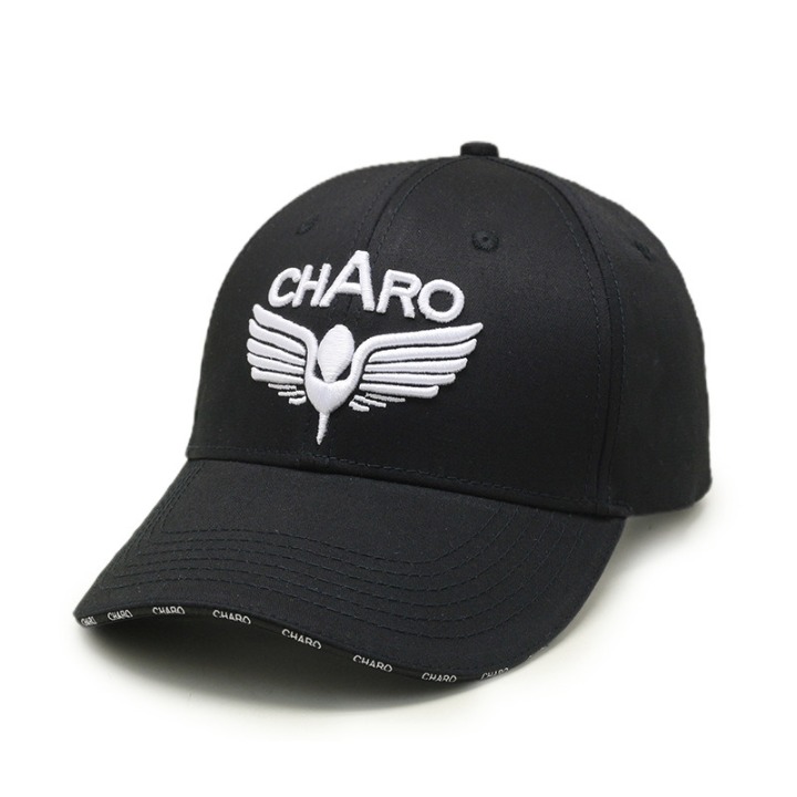 Custom Cotton Twill Sandwich Brim Embroidery Sport Baseball Cap