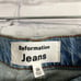 NWT Reformation Liza High Rise Straight Cropped Jeans Montego Destroyed Size 29