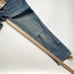 NWT Reformation Liza High Rise Straight Cropped Jeans Montego Destroyed Size 29