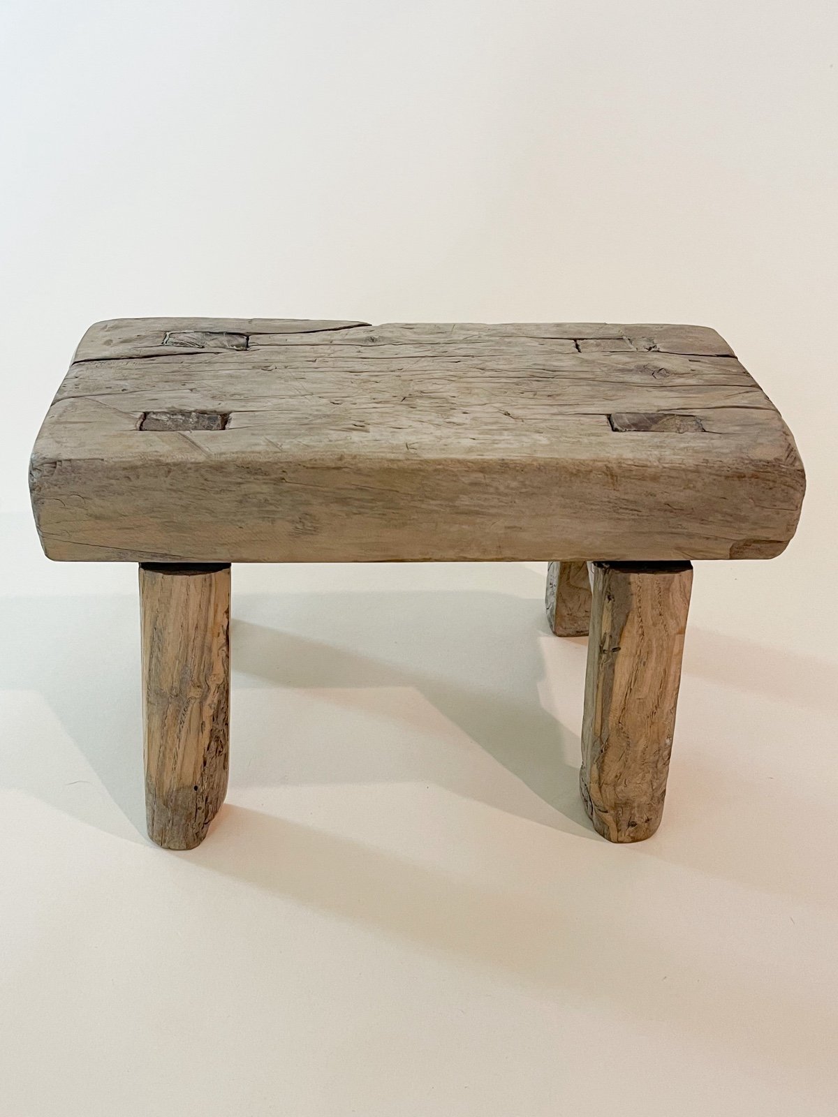 Antique Primitive Wood Step Stool