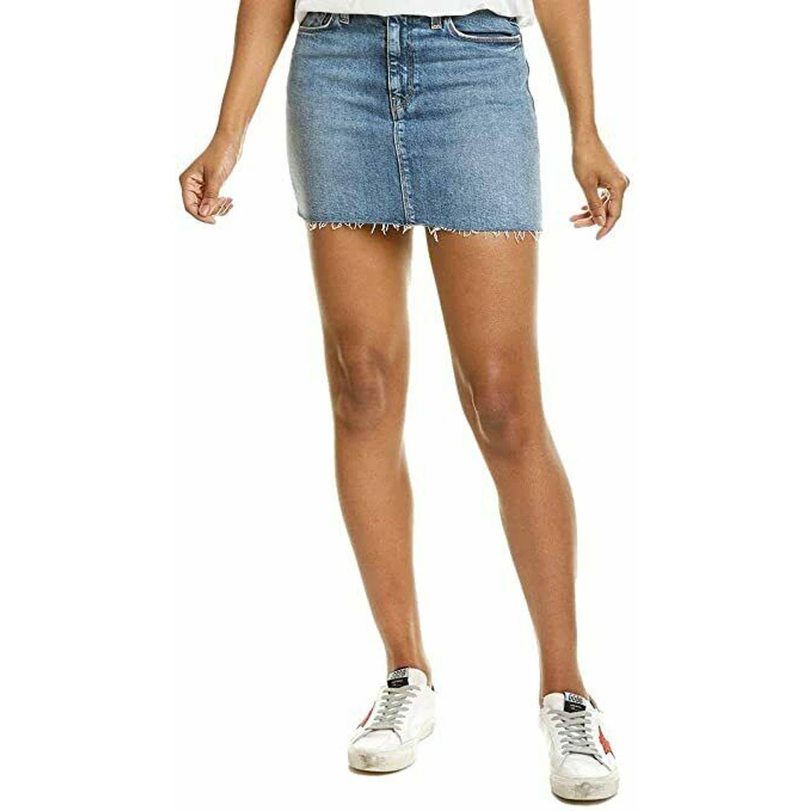 Hudson Jeans Women's The Viper Denim Mini Skirt Medium Blue Size 29, 175 NWT