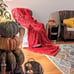 Lovely Hearts Soft Dreamy Luxurious Cozy Warm Cuddly Plush Romantic Red