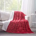 Lovely Hearts Soft Dreamy Luxurious Cozy Warm Cuddly Plush Romantic Red