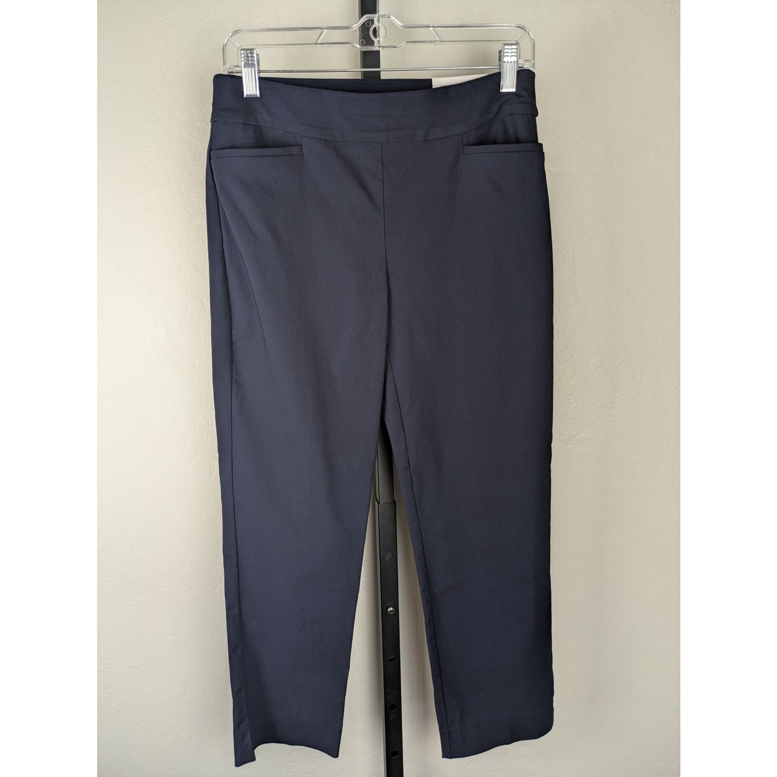 NWT Chico's Size 00 US 2 So Slimming Brigitte Slim Leg Pants navy blue