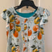 Posh Peanut Mirabella Ruffled Cap Sleeve Henley Hi-Low Dress Girls Size 3T NWT