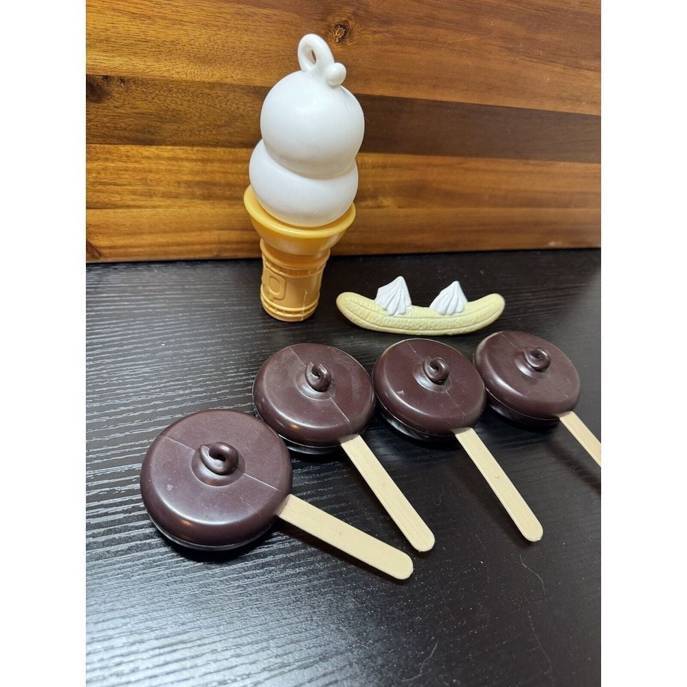 Dairy Queen DQ Chocolate Dilly Bar Ice Cream Cone Pretend Food Boley 2009 Lot 6