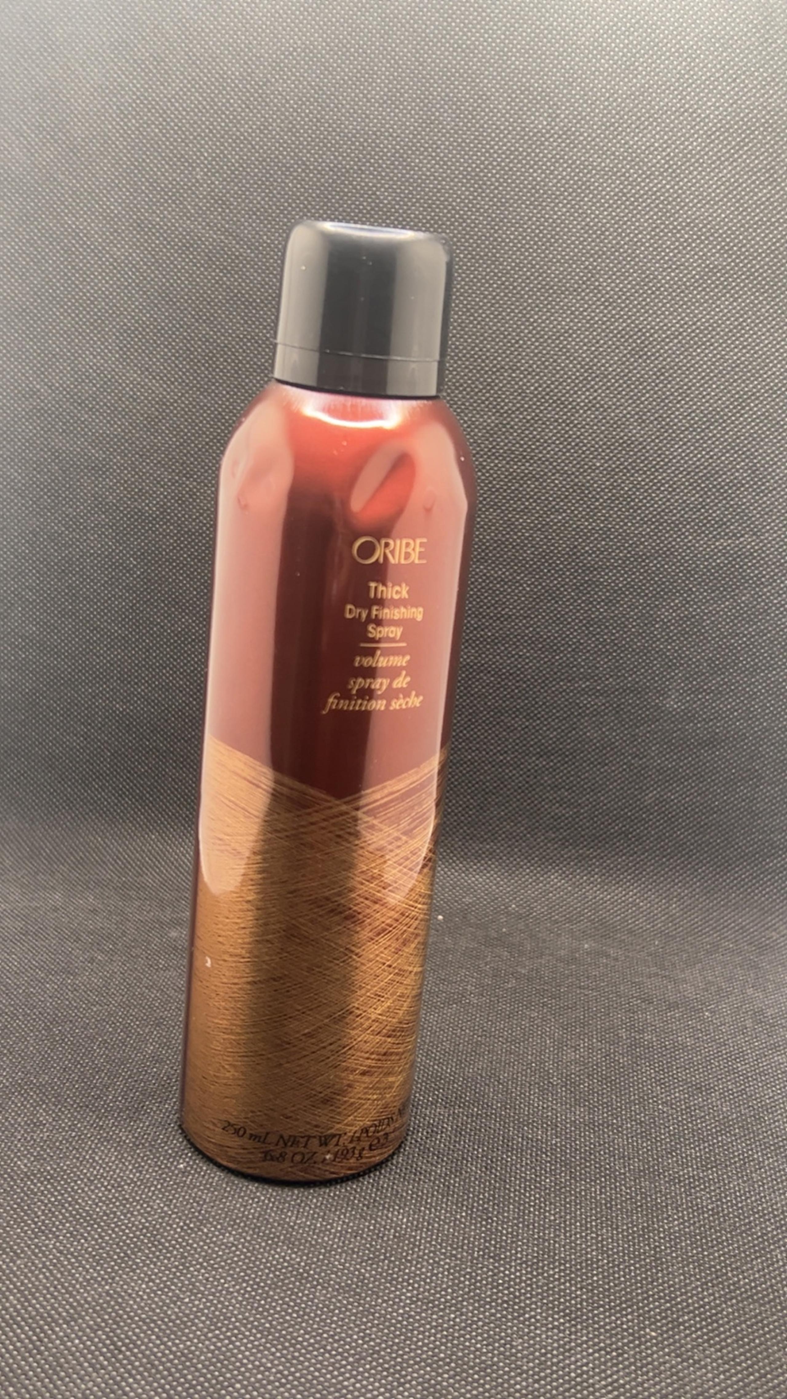 Oribe Thick Dry Finishing Spray 6.8oz/250ml used 1x-2x dented bottle