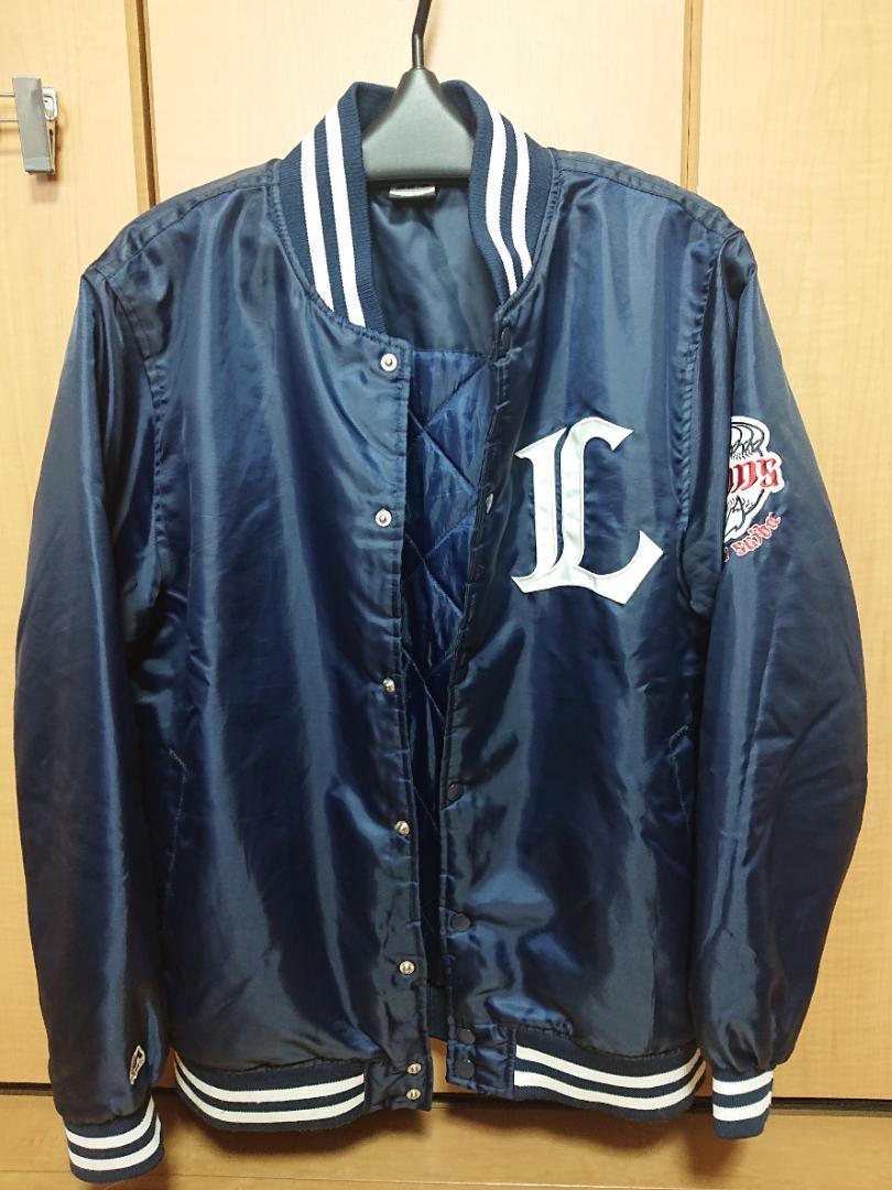 NFL Stadium Jacket Miami Dolphins L Wool Sleeve Leather Navy