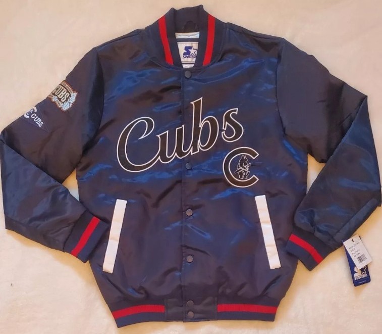 1911 Chicago Cubs Starter Jacket Full Snap Quilt Lined West Side Grounds Sz Med