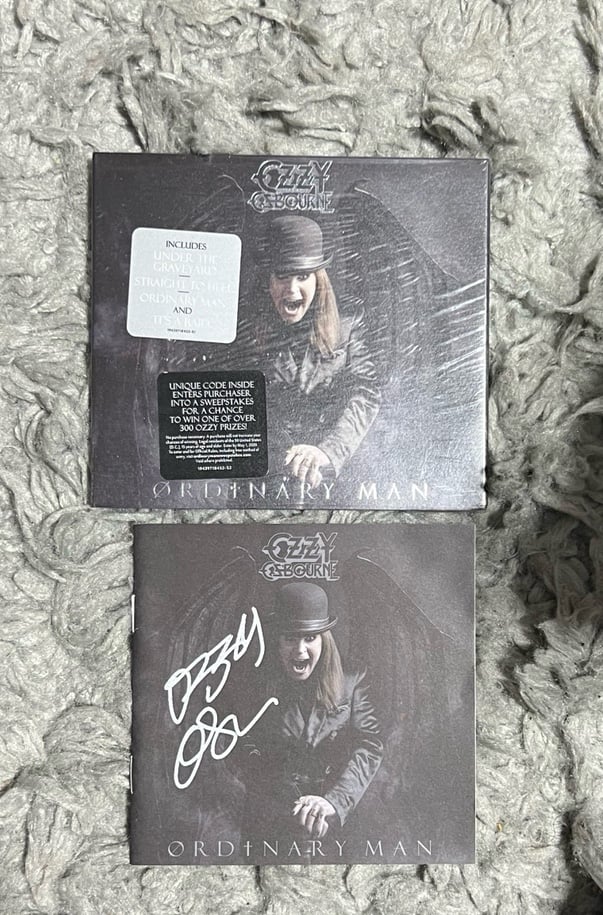 OZZY OSBOURNE Ordinary Man Deluxe SIGNED