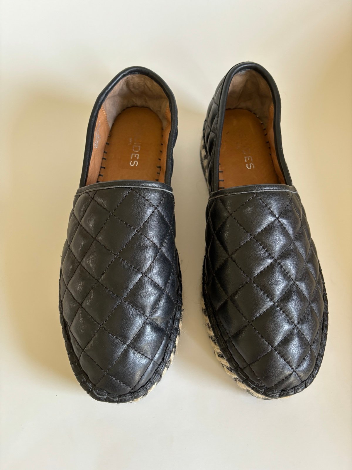 J slides black espadrilles
