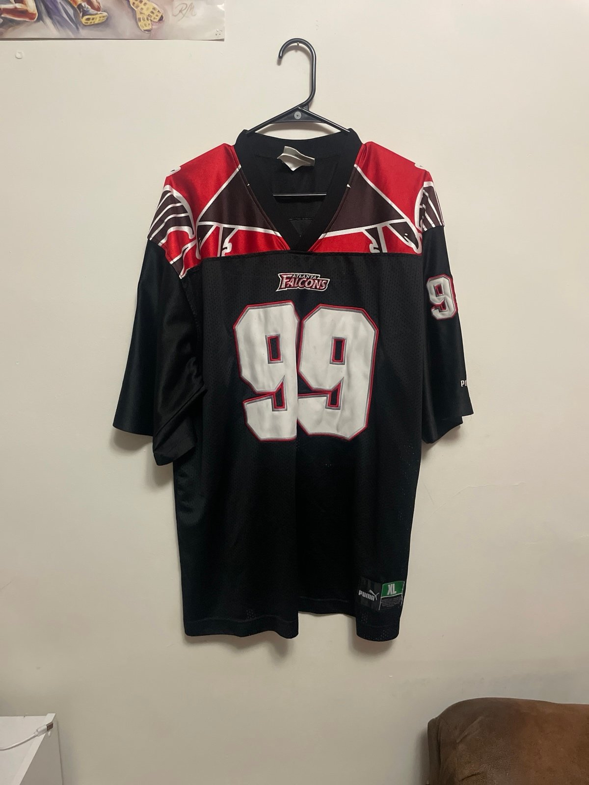 Vintage Men's Size XL Puma Brand Atlanta Falcons Jersey #99