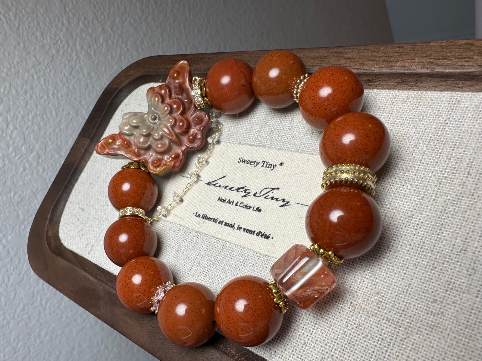 DIY high quality red Jasper bracelet