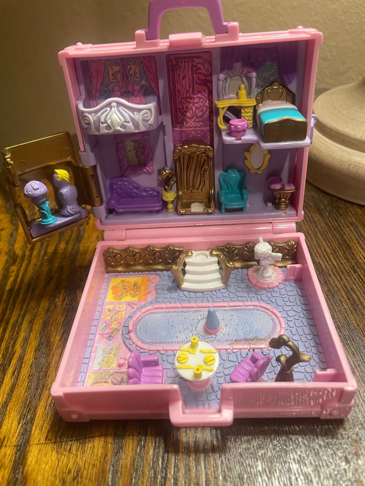Vintage 1996 Polly Pocket Bluebird Polly In Paris Compact Only #066 Suitcase